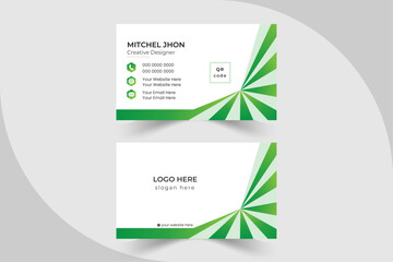 Nicely designed corporate flyer and ID card, business card for business and personal use.simple, clean template vector design