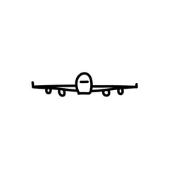 Plane outline icon