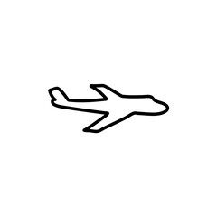 Plane outline icon