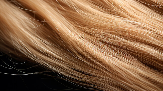 clouseup em cabelo humano 