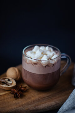 cup of coffee with marshmello