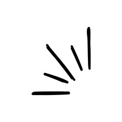 decorative brush stroke lines.