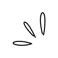 decorative brush stroke lines.