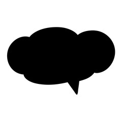 speech bubble Silhouette 