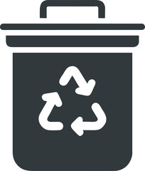 recycling and separate waste collection concept, pictogram