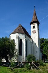 Fototapeta na wymiar Iglesia de Interlaken, Cantón de Berna, Suiza