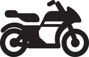 cruiser style motorcycle, pictogram
