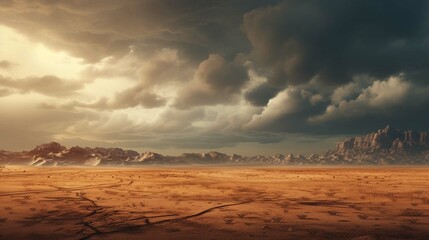 clouds over the field