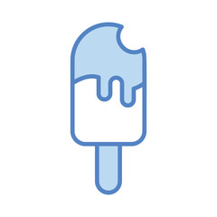 Popsicle icon isolate white background vector stock illustration.