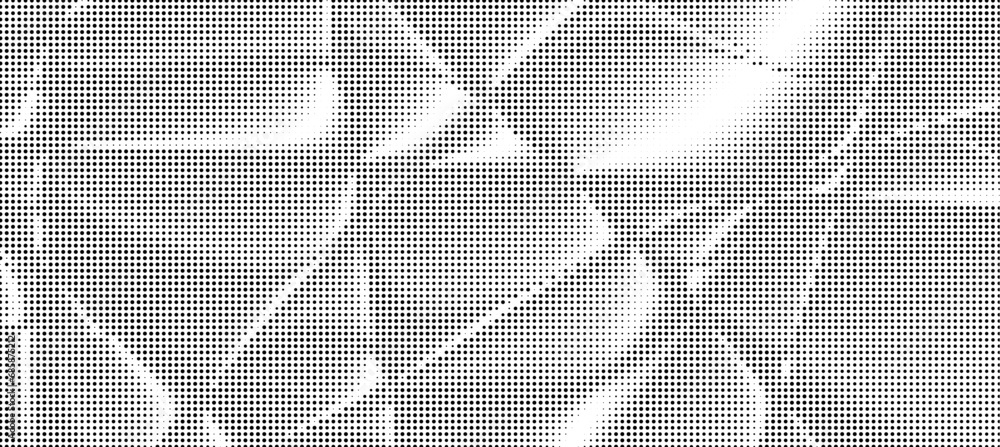 Fototapete monochrome abstract grunge halftone dots background. pop art template, texture. horizontal vector il