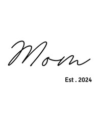 Fototapeta na wymiar Senior mom 2023, Proud mom Class Of 2024, happy mother's day, Senior Graduate 2024, Senior 24 Shirt Design, 