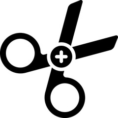 scissor icon. vector glyph icon for your website, mobile, presentation, and logo design.