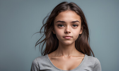 Obraz premium portrait of a girl. AI generated.