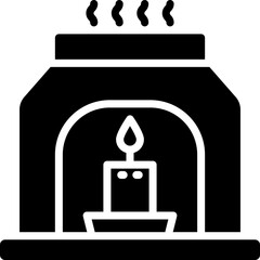 aromatherapy icon. vector glyph icon for your website, mobile, presentation, and logo design.