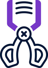 eyelash curler icon. vector dual tone icon for your website, mobile, presentation, and logo design.