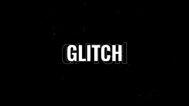 Clean Professional Glitch Text Title Intro