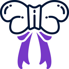 bow icon. vector dual tone icon for your website, mobile, presentation, and logo design.