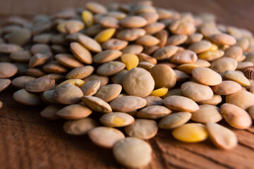Macro Shot of a Pile of Lentils