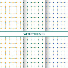 Geometric vector seamless pattern on white background. Modern simple wallpaper