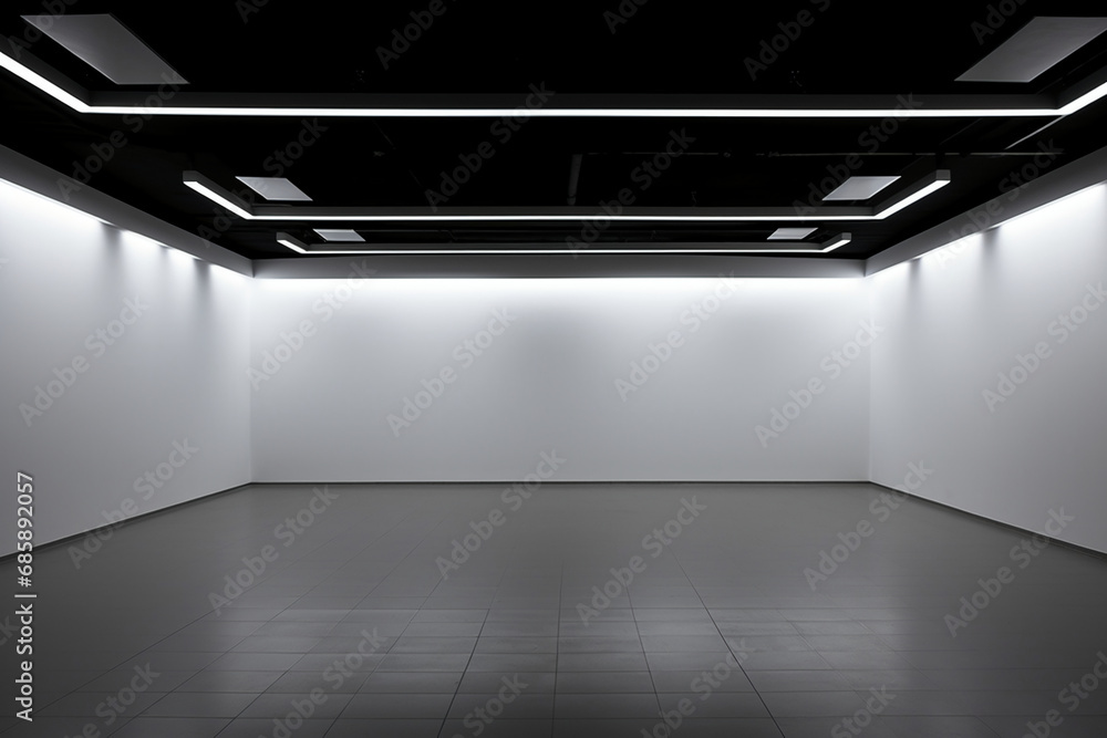 Wall mural white Empty Space. AI generative