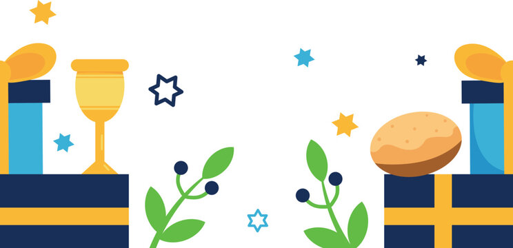 hanukkah base illustration