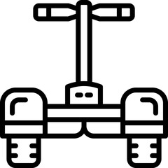 segway icon. vector line icon for your website, mobile, presentation, and logo design.