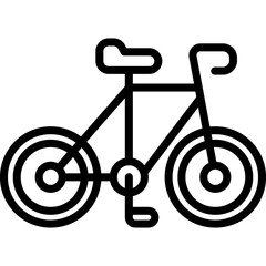 bike icon. vector line icon for your website, mobile, presentation, and logo design.