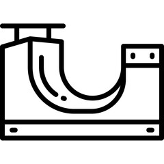 ramp icon. vector line icon for your website, mobile, presentation, and logo design.