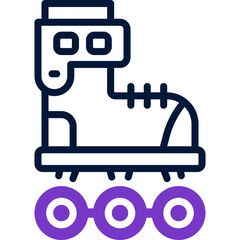 Fototapeta premium roller skate icon. vector dual tone icon for your website, mobile, presentation, and logo design.