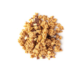 Granola, Muesli Breakfast, Crunchy Cereal Breakfast, Oatmeal Muesli with Seeds and Grains, Healthy Diet
