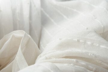 white light delicate fabric with small decoration, light delicate fabric