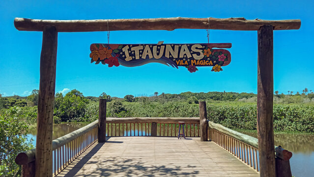 Itaunas beach, in the north of the state of Espirito Santo, Brazil