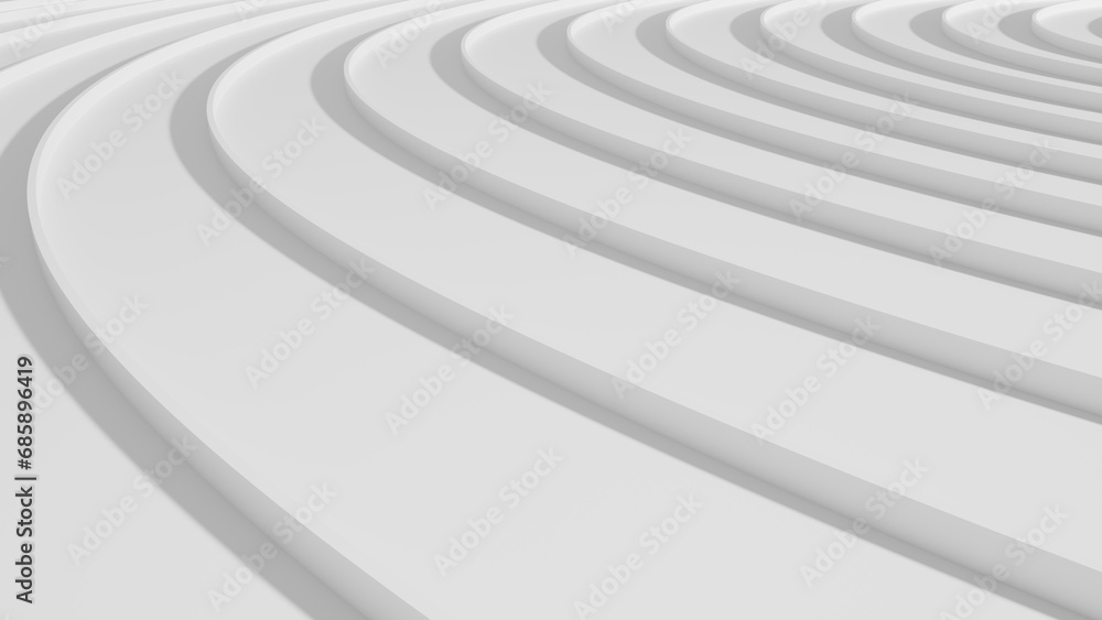 Aufkleber abstract white lines background. 3d rendering
