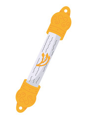 jewish mezuzah illustration