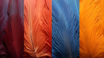 Up-close shots of feathers or fur