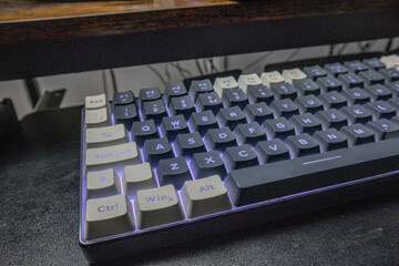 Wireless Illuminated Keyboard for Computers - Modern and Sleek Design with Backlit Keys in Low Light