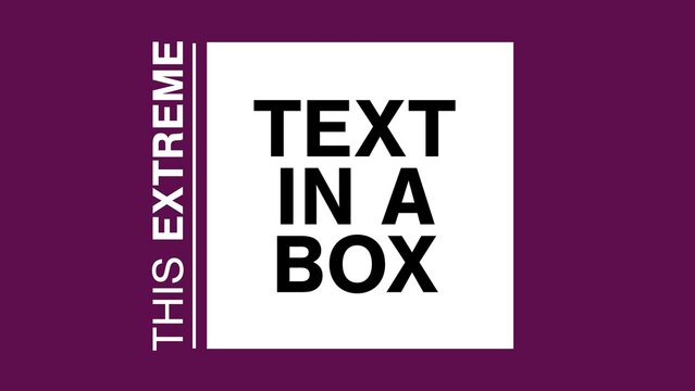 Clean Boxed Text Title Reveal