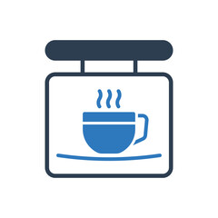 Cafe Icon - Cafe Bill Board Icon