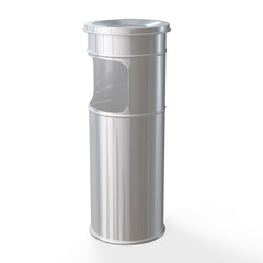 Ashtray Receptacle 3D Model on White Background