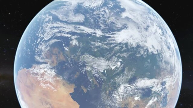 Planet Earth view from outer space. 