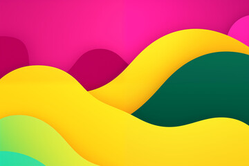 abstract background with color waves