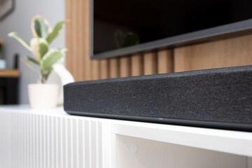 Soundbar in a modern home