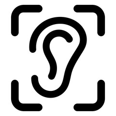 ear recognition - obrazy, fototapety, plakaty