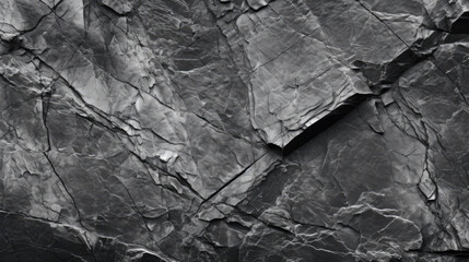 A close-up view of a rough and cracked black and white stone granite texture, perfect for design applications.
