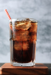 Iced Cola with Paper Straw