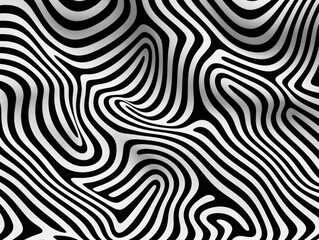 A minimalist, black and white pattern of repeating lines.