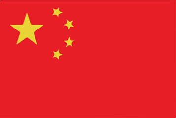 Chinese flag - obrazy, fototapety, plakaty