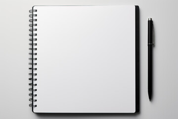 A clean sketchbook mockup blank design