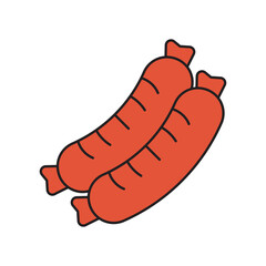 Sausage icon vector design templates simple and modern