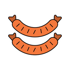 Sausage icon vector design templates simple and modern